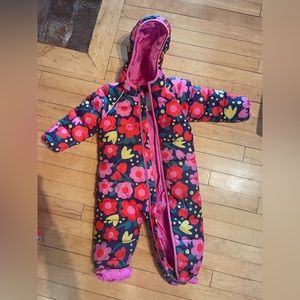 Hanna Andersson 18-24mth Rosey Posy Insulated Snowsuit